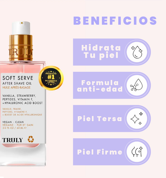 Truly- Aceite corporal post afeitado